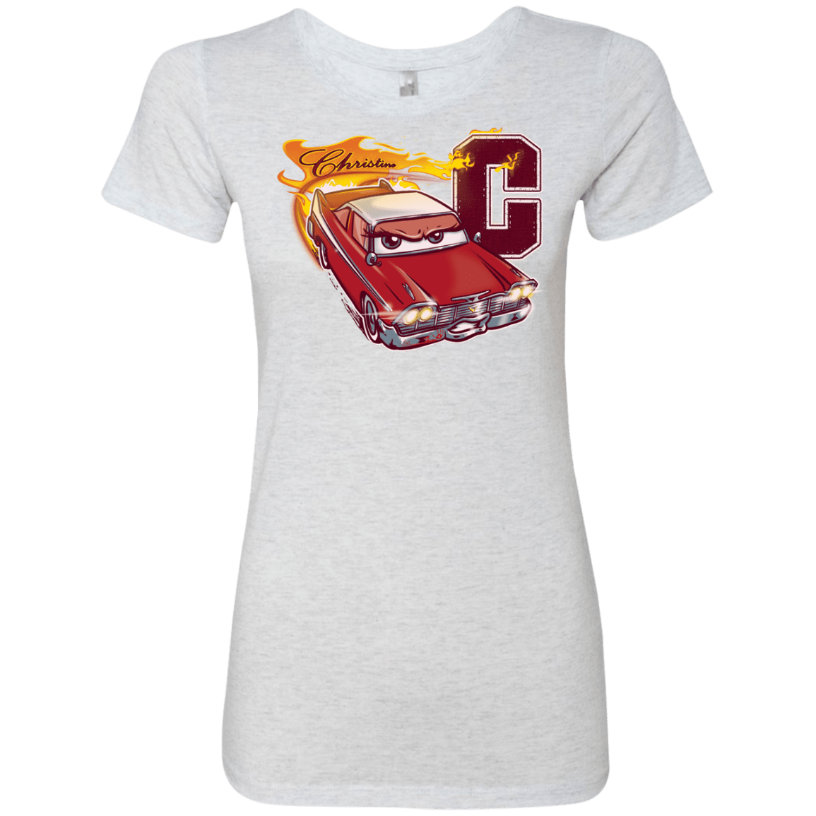 T-Shirts Heather White / Small Fury And Fire Women's Triblend T-Shirt