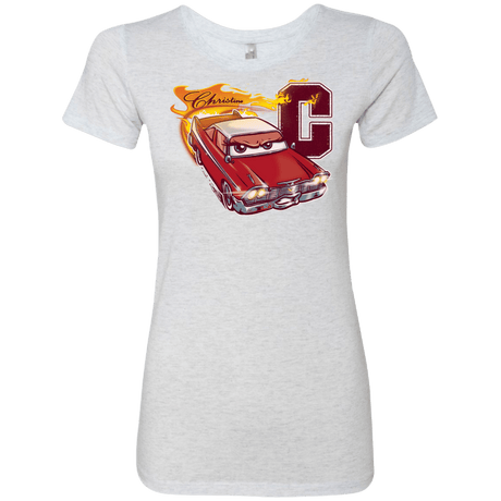 T-Shirts Heather White / Small Fury And Fire Women's Triblend T-Shirt