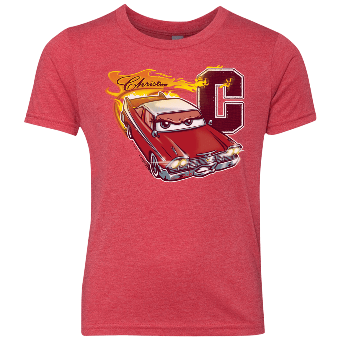 T-Shirts Vintage Red / YXS Fury And Fire Youth Triblend T-Shirt