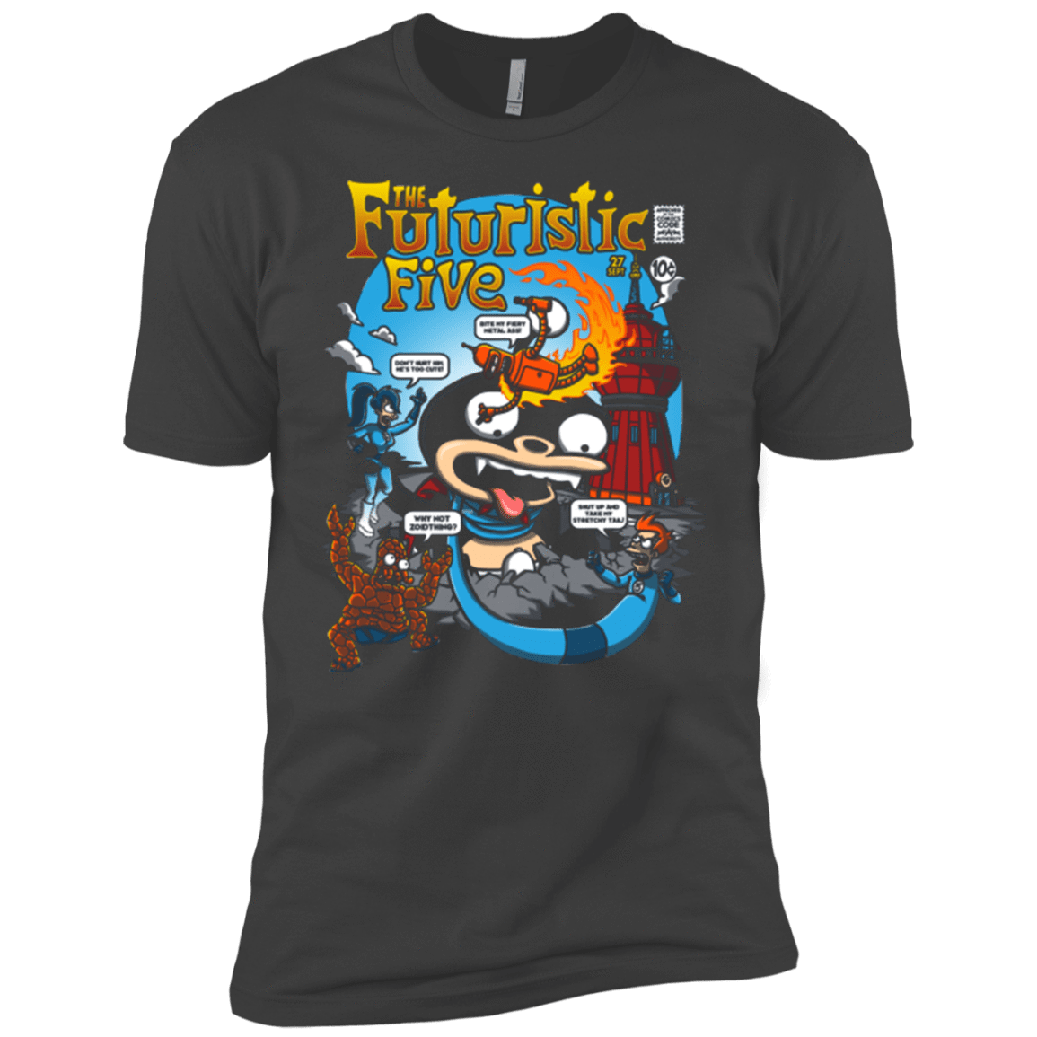 T-Shirts Heavy Metal / YXS Futurama Fantastic 4 Boys Premium T-Shirt