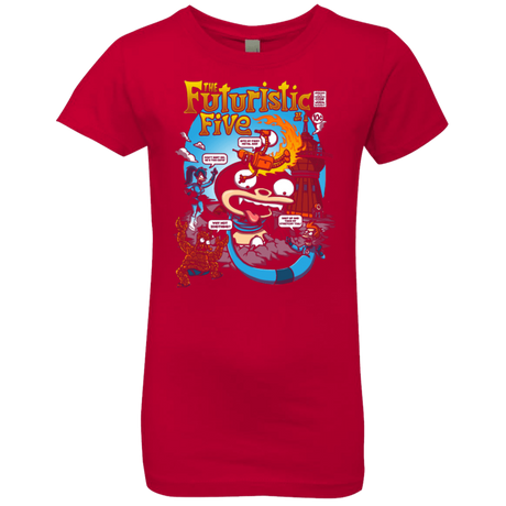 T-Shirts Red / YXS Futurama Fantastic 4 Girls Premium T-Shirt