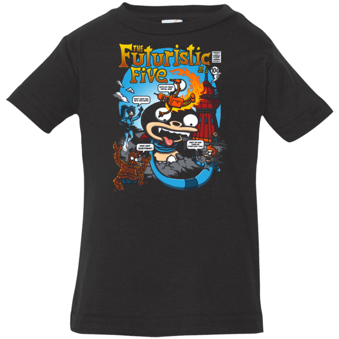 T-Shirts Black / 6 Months Futurama Fantastic 4 Infant Premium T-Shirt