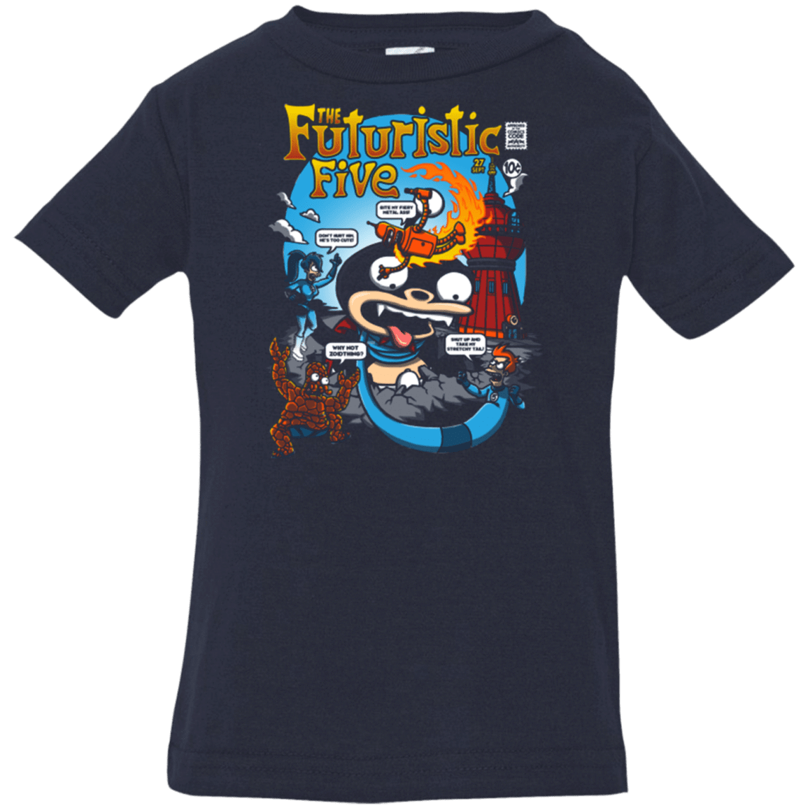 T-Shirts Navy / 6 Months Futurama Fantastic 4 Infant Premium T-Shirt
