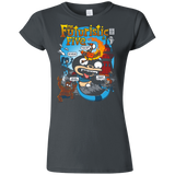 T-Shirts Charcoal / S Futurama Fantastic 4 Junior Slimmer-Fit T-Shirt