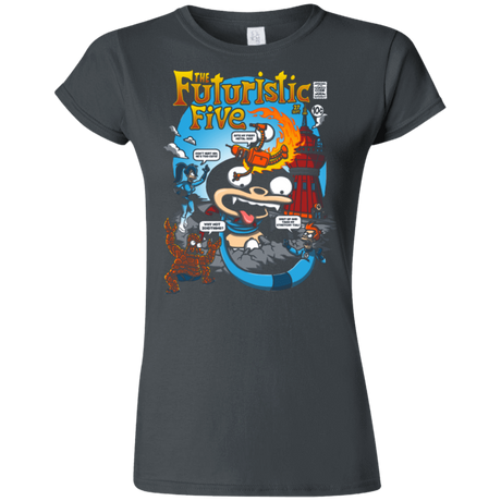 T-Shirts Charcoal / S Futurama Fantastic 4 Junior Slimmer-Fit T-Shirt