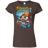 T-Shirts Dark Chocolate / S Futurama Fantastic 4 Junior Slimmer-Fit T-Shirt