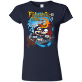 T-Shirts Navy / S Futurama Fantastic 4 Junior Slimmer-Fit T-Shirt