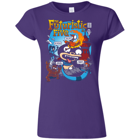 T-Shirts Purple / S Futurama Fantastic 4 Junior Slimmer-Fit T-Shirt