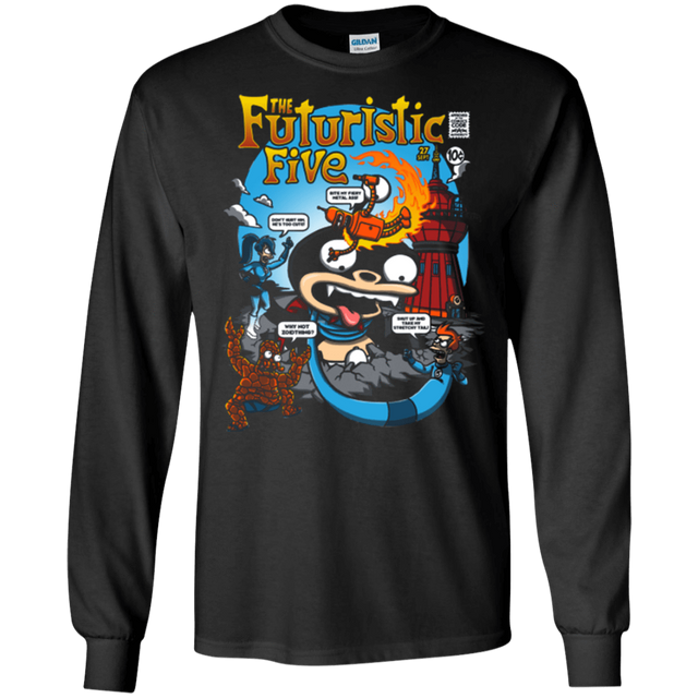 T-Shirts Black / S Futurama Fantastic 4 Men's Long Sleeve T-Shirt