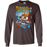 T-Shirts Dark Chocolate / S Futurama Fantastic 4 Men's Long Sleeve T-Shirt