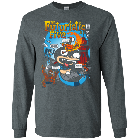 T-Shirts Dark Heather / S Futurama Fantastic 4 Men's Long Sleeve T-Shirt