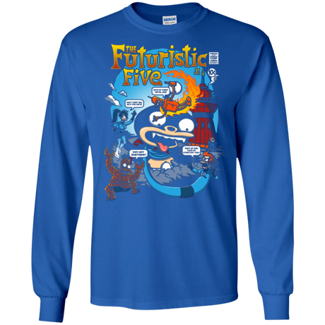 T-Shirts Royal / S Futurama Fantastic 4 Men's Long Sleeve T-Shirt