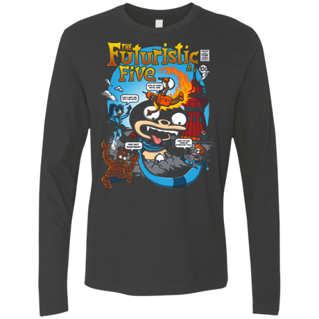 T-Shirts Heavy Metal / S Futurama Fantastic 4 Men's Premium Long Sleeve