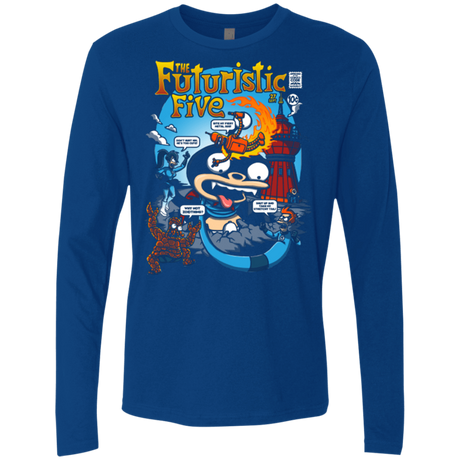 T-Shirts Royal / S Futurama Fantastic 4 Men's Premium Long Sleeve