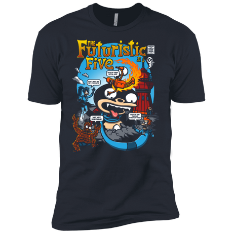 T-Shirts Indigo / X-Small Futurama Fantastic 4 Men's Premium T-Shirt