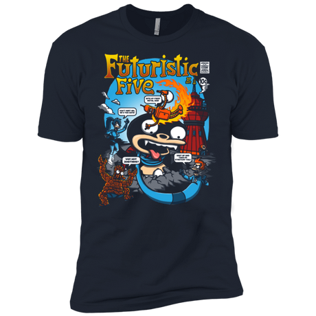 T-Shirts Midnight Navy / X-Small Futurama Fantastic 4 Men's Premium T-Shirt
