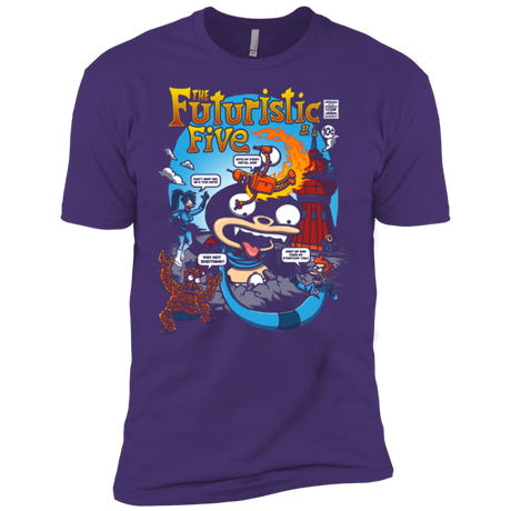 T-Shirts Purple Rush/ / X-Small Futurama Fantastic 4 Men's Premium T-Shirt