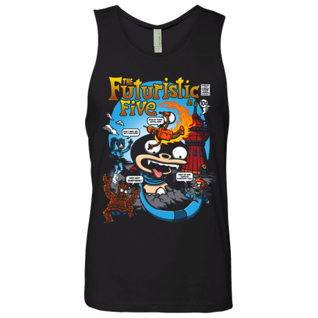 T-Shirts Black / S Futurama Fantastic 4 Men's Premium Tank Top