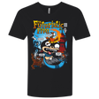 T-Shirts Black / X-Small Futurama Fantastic 4 Men's Premium V-Neck