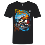 T-Shirts Black / X-Small Futurama Fantastic 4 Men's Premium V-Neck