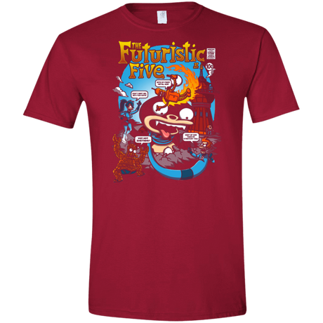 T-Shirts Cardinal Red / S Futurama Fantastic 4 Men's Semi-Fitted Softstyle