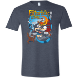 T-Shirts Heather Navy / S Futurama Fantastic 4 Men's Semi-Fitted Softstyle