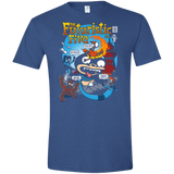 T-Shirts Heather Royal / X-Small Futurama Fantastic 4 Men's Semi-Fitted Softstyle
