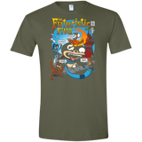 T-Shirts Military Green / S Futurama Fantastic 4 Men's Semi-Fitted Softstyle