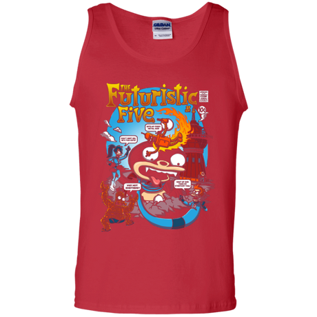 T-Shirts Red / S Futurama Fantastic 4 Men's Tank Top