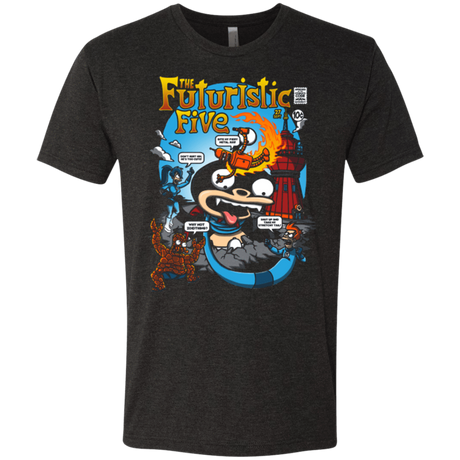 T-Shirts Vintage Black / S Futurama Fantastic 4 Men's Triblend T-Shirt