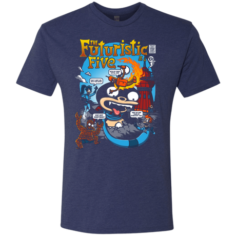 T-Shirts Vintage Navy / S Futurama Fantastic 4 Men's Triblend T-Shirt