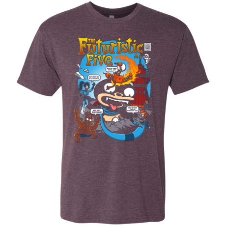 T-Shirts Vintage Purple / S Futurama Fantastic 4 Men's Triblend T-Shirt