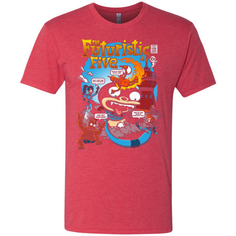 T-Shirts Vintage Red / S Futurama Fantastic 4 Men's Triblend T-Shirt