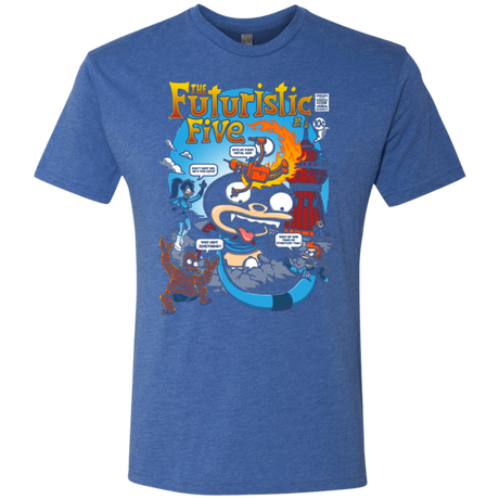 T-Shirts Vintage Royal / S Futurama Fantastic 4 Men's Triblend T-Shirt