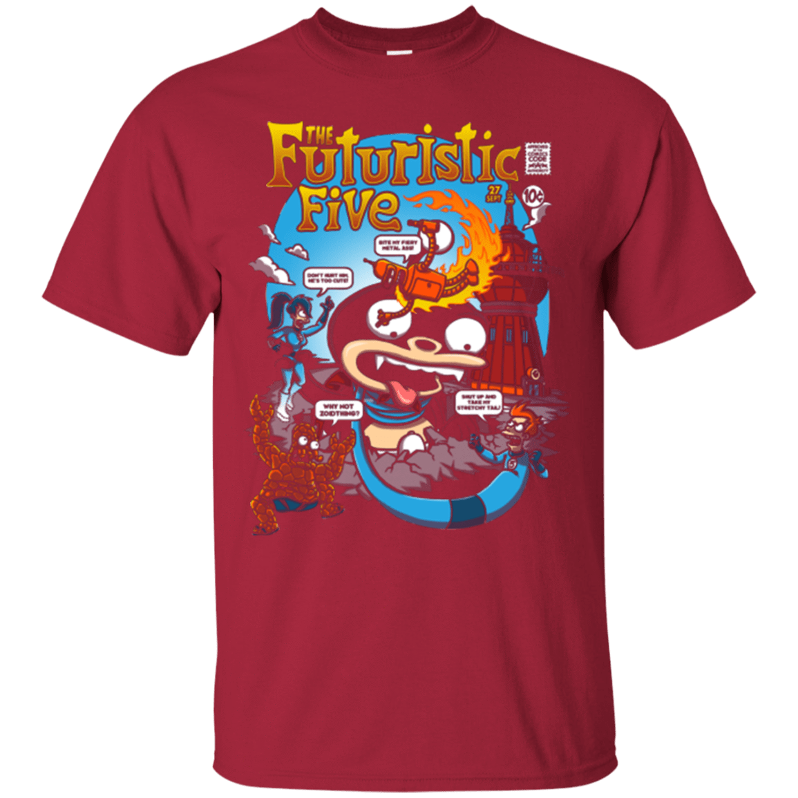 T-Shirts Cardinal / S Futurama Fantastic 4 T-Shirt
