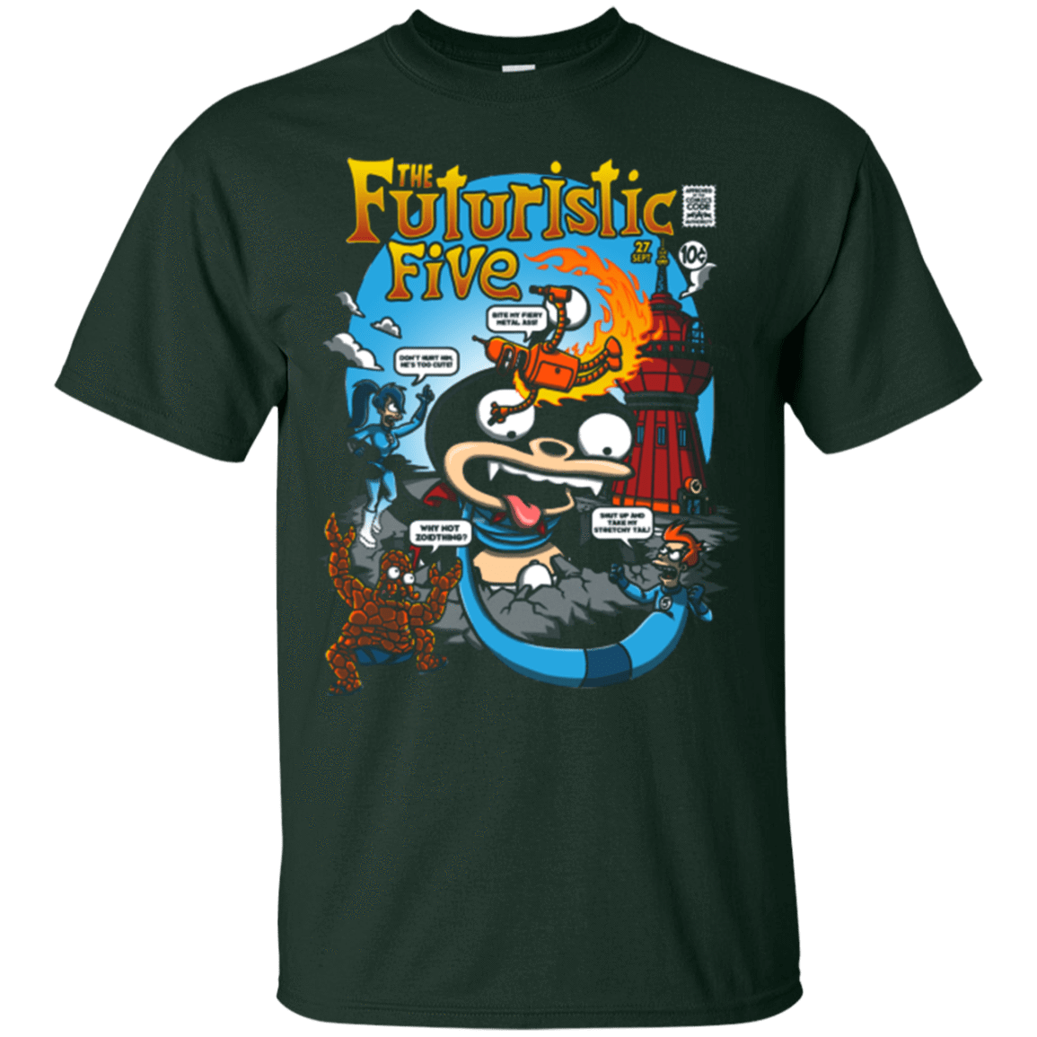 T-Shirts Forest / S Futurama Fantastic 4 T-Shirt
