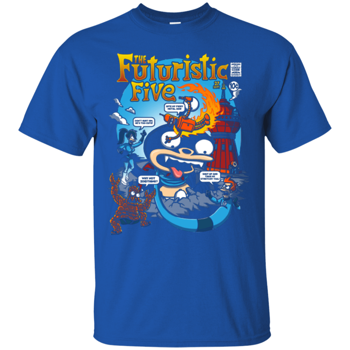 T-Shirts Royal / S Futurama Fantastic 4 T-Shirt