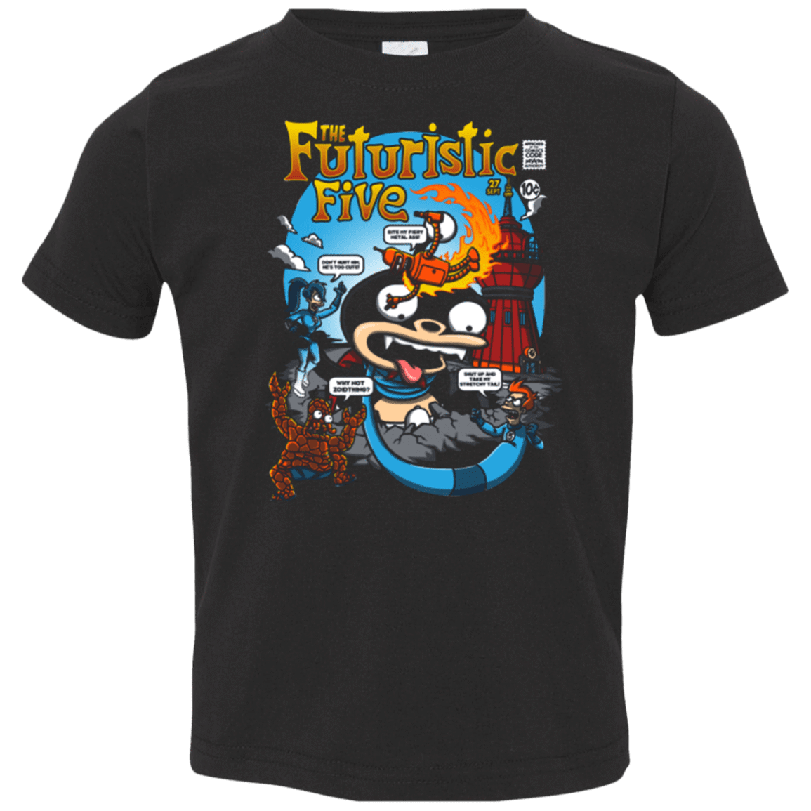 T-Shirts Black / 2T Futurama Fantastic 4 Toddler Premium T-Shirt