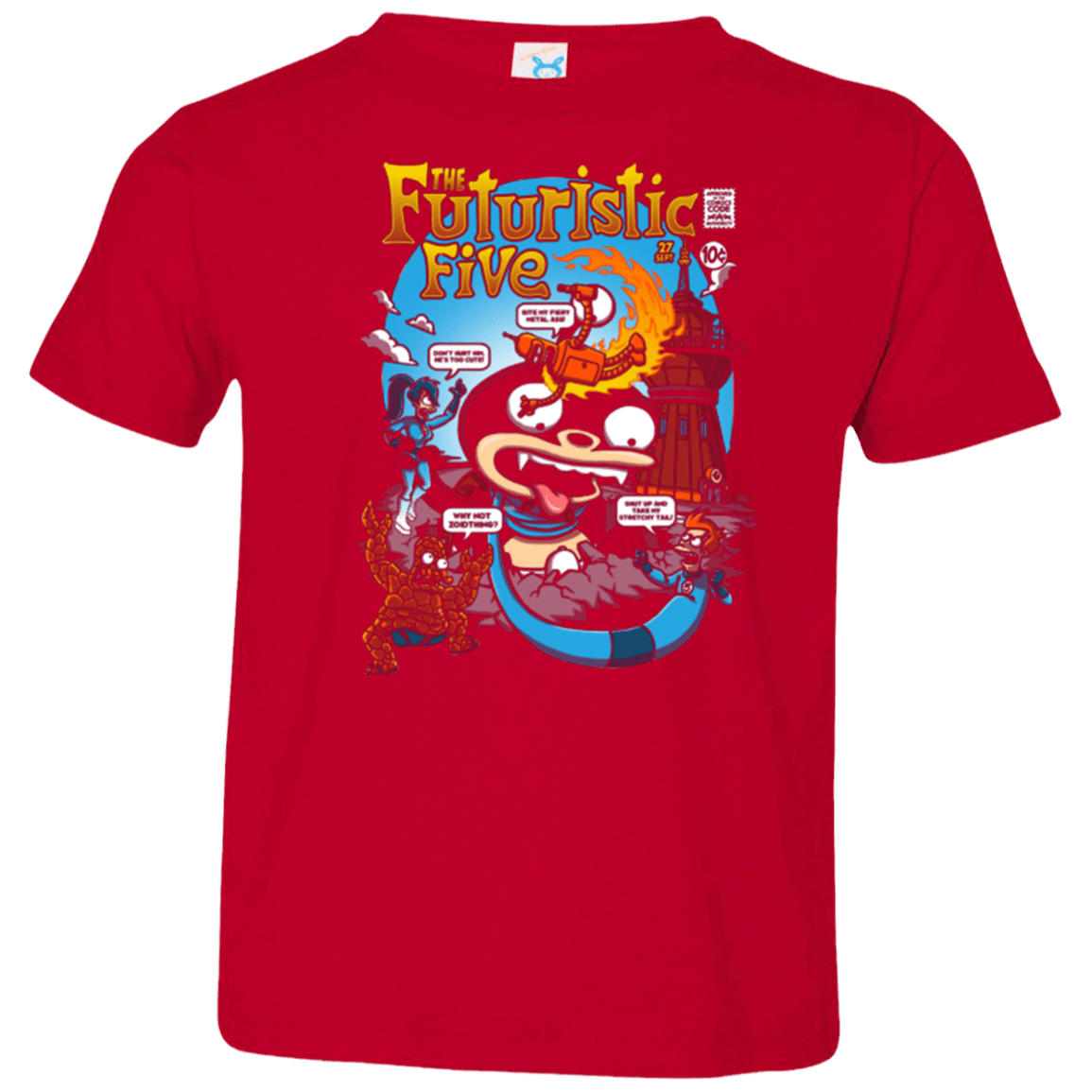 T-Shirts Red / 2T Futurama Fantastic 4 Toddler Premium T-Shirt