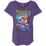 T-Shirts Purple Rush / X-Small Futurama Fantastic 4 Triblend Dolman Sleeve