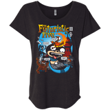 T-Shirts Vintage Black / X-Small Futurama Fantastic 4 Triblend Dolman Sleeve