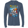 T-Shirts Indigo / X-Small Futurama Fantastic 4 Triblend Long Sleeve Hoodie Tee