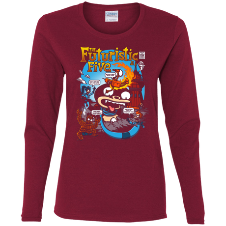 T-Shirts Cardinal / S Futurama Fantastic 4 Women's Long Sleeve T-Shirt