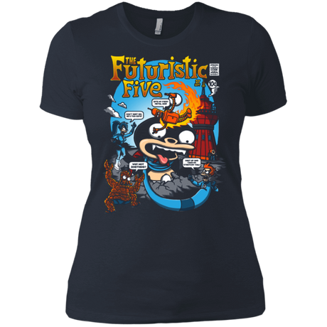 T-Shirts Indigo / X-Small Futurama Fantastic 4 Women's Premium T-Shirt