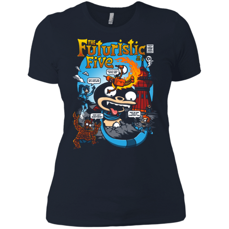 T-Shirts Midnight Navy / X-Small Futurama Fantastic 4 Women's Premium T-Shirt