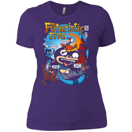 T-Shirts Purple Rush/ / X-Small Futurama Fantastic 4 Women's Premium T-Shirt