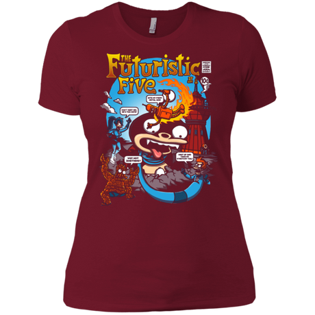 T-Shirts Scarlet / X-Small Futurama Fantastic 4 Women's Premium T-Shirt