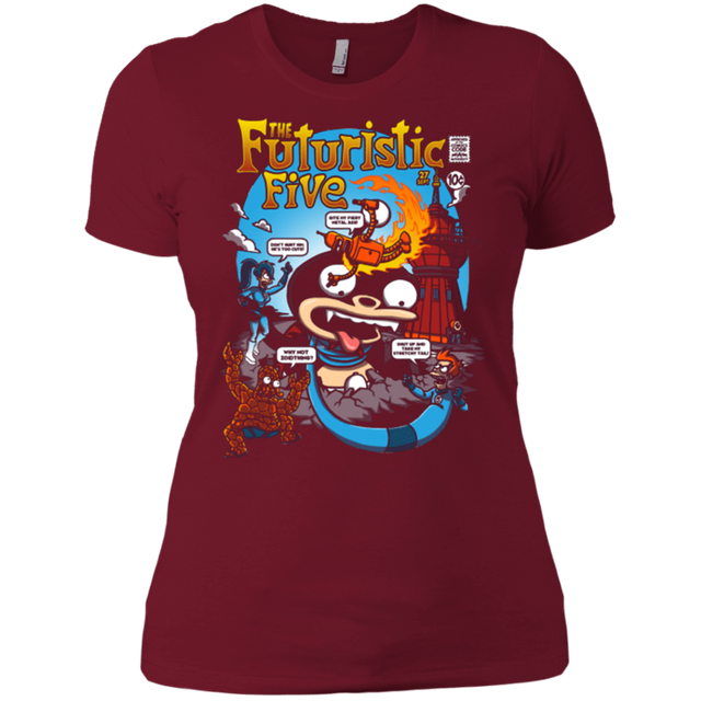 T-Shirts Scarlet / X-Small Futurama Fantastic 4 Women's Premium T-Shirt