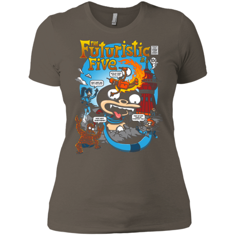 T-Shirts Warm Grey / X-Small Futurama Fantastic 4 Women's Premium T-Shirt