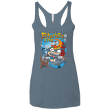 T-Shirts Indigo / X-Small Futurama Fantastic 4 Women's Triblend Racerback Tank